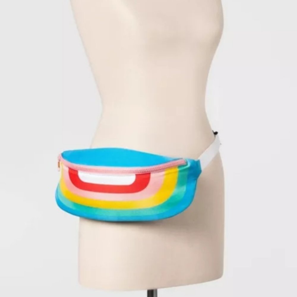 Rainbow Cooler Fanny Pack / Hip Bag